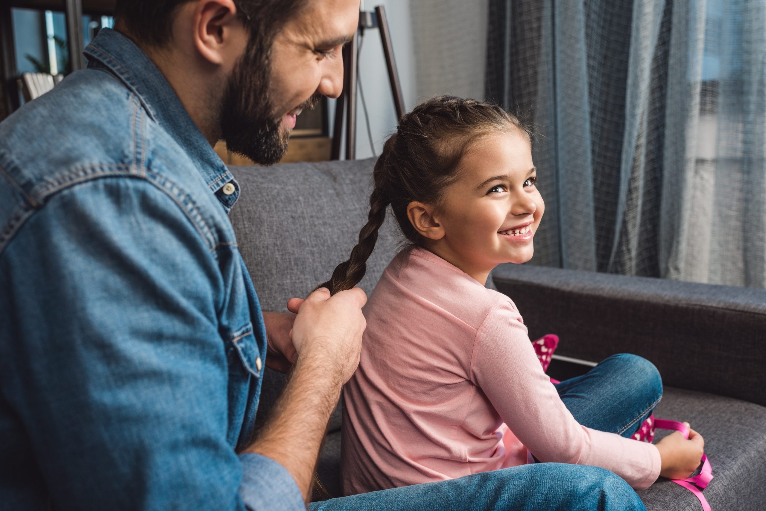 Dads and Daughters Bond Over Braid Workshops
