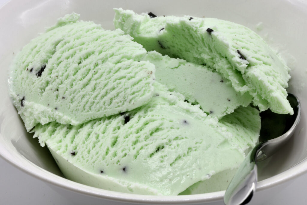 mint chocolate chip ice cream