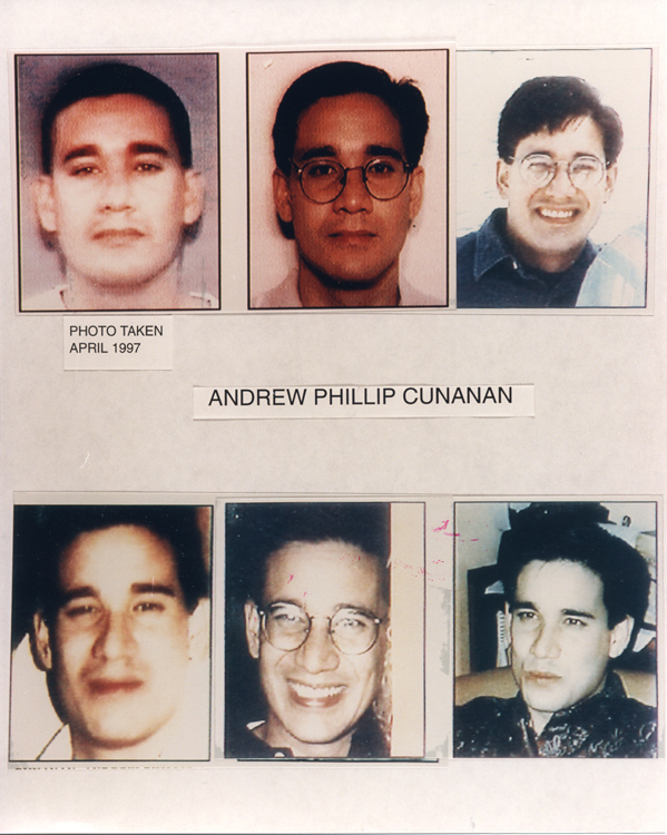 Andrew Phillip Cunanan FBI pictures
