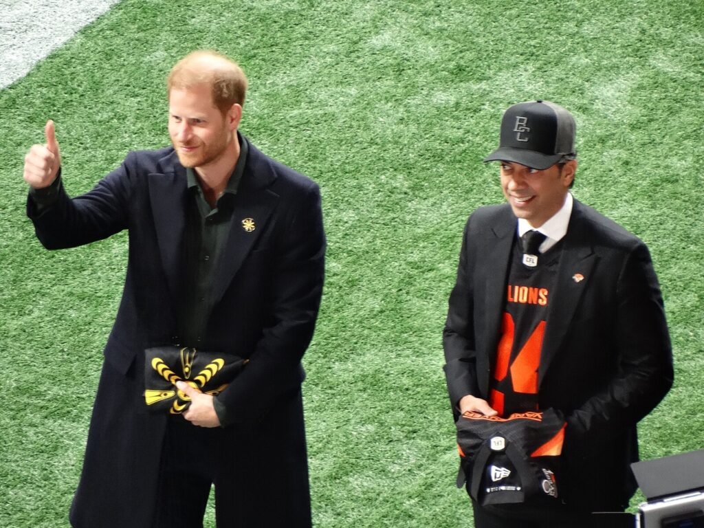 111th Grey Cup, Prince Harry and Amar Doman (2)