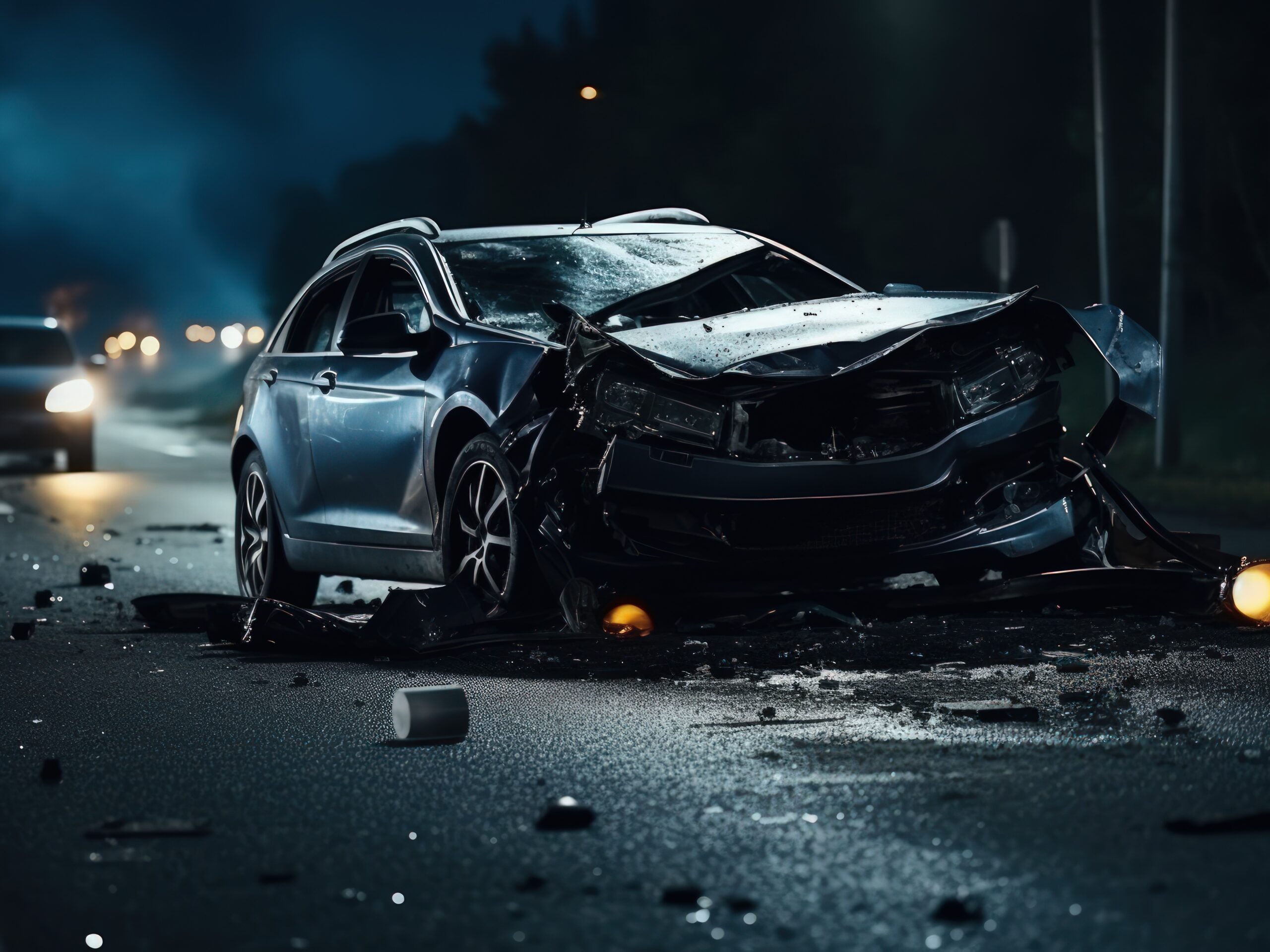 Body Wrapped in Tarp Found in Crashed Car