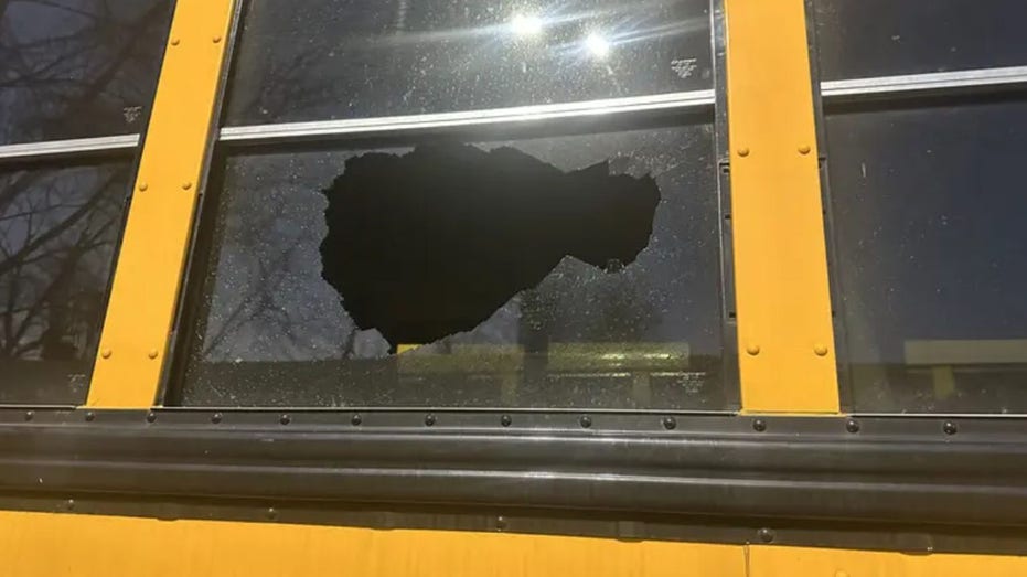 Image related to the New Jersey school bus rock-throwing case, in which police say a rock shattered a bus window and injured a third-grade student.