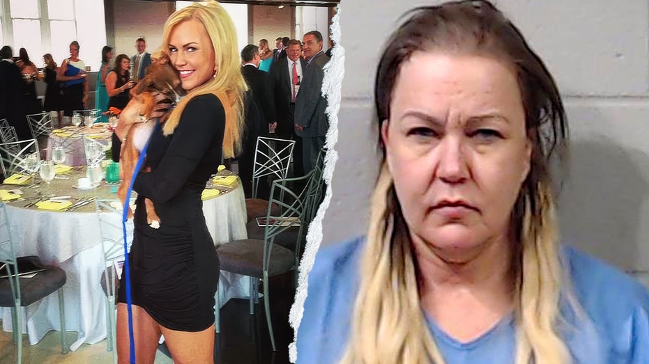 Angelynn "Angie" Mock, a former TV news anchor now charged with first-degree murder in Sedgwick County, Kansas; proceedings are paused after a judge found her incompetent to stand trial.