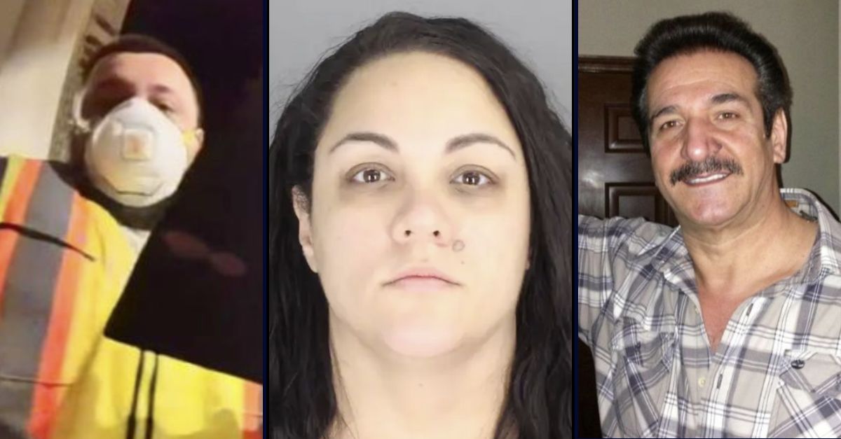 Composite image: Carlos Hernandez posing as a DTE Energy worker in Michigan; Amanda Ileana Hernandez (Oakland County Sheriff's Office); and Hussein Murray (Instagram).