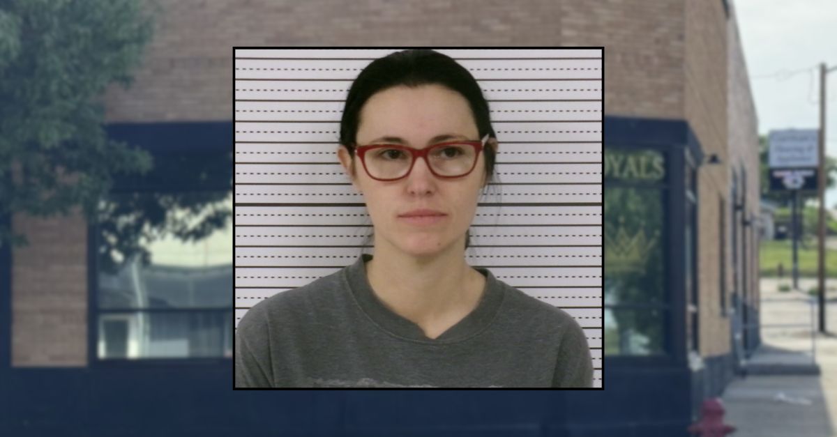 Background: Royals Medical Spa in Watford City, N.D.; inset: Kendra Cain (Watford City Police Department).