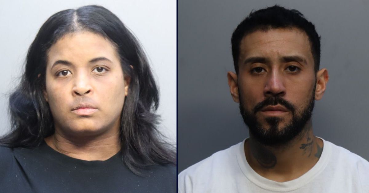 Left to right: Cynthia Hernandez and Daniel Eduardo Romero (Miami-Dade Corrections).