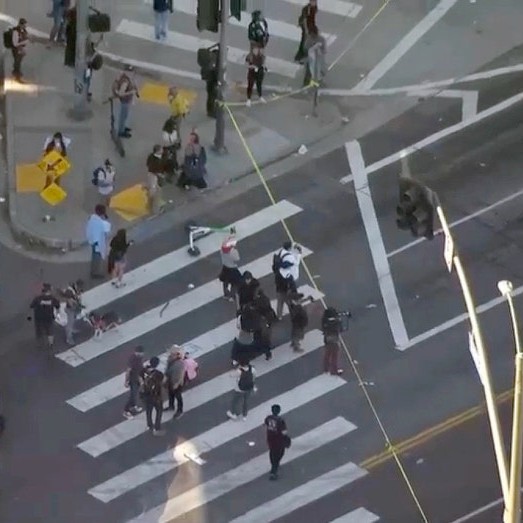 Protest in downtown Los Angeles - foxnews_us