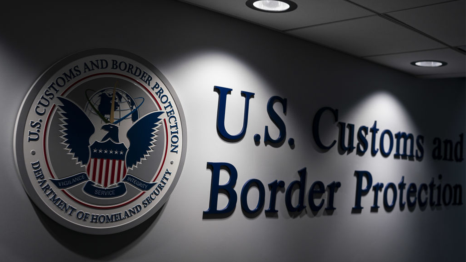 U.S. Customs and Border Protection seal outside a CBP facility