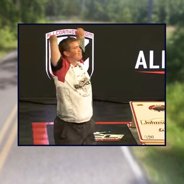 Inset: Dayton James Webber (American Cornhole League/YouTube). Background: The 10000 block of Newport Church Road in Charlotte Hall, Maryland, where Webber allegedly dumped a body (Google Maps). - Law & Crime