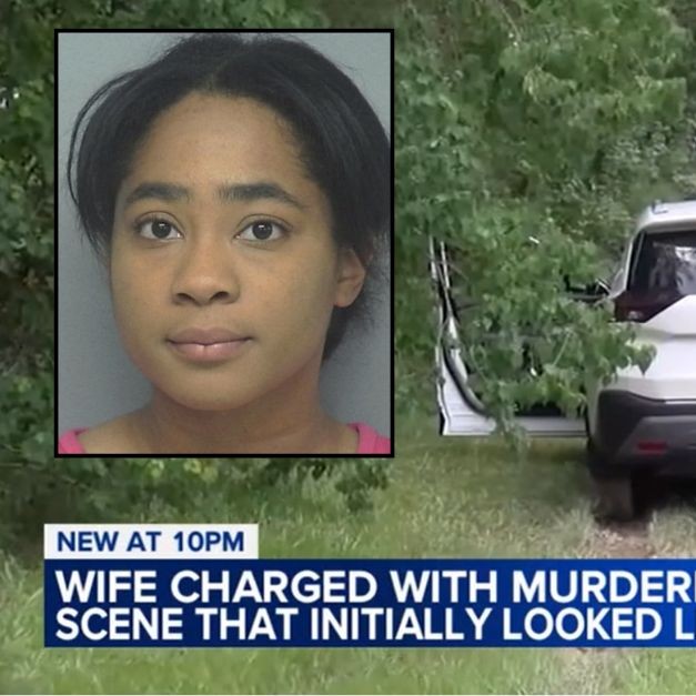 Background: News footage of the scene in New Caney, Texas, where Lonnie Moore was found dead on June 15, 2025 (KTRK). Inset: Breyanai Moore (Montgomery County Sheriff's Office). - KTRK / Montgomery County Sheriff's Office